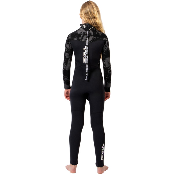 2026 Gul Bambino Yulex Flexor 5/4/3mm Back Zip Muta FX1230-BKSM - Black / Smoke
